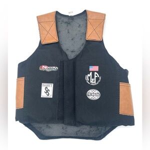M&F Western Kids' Bigtime Rodeo Bull Rider Play Vest Large Nocona adjustable
